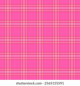 Plaid with twill weave repeat pattern.Checkered tartan  gingham seamless pattern in green and pink.Geometric graphic vector illustration background design for fabric and prints.