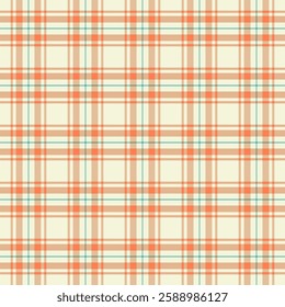 Plaid with twill weave repeat pattern.Checkered tartan gingham seamless pattern.Geometric graphic vector illustration background design for fabric and prints.