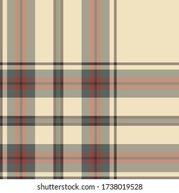 Plaid vector background. Seamless tartan pattern. Stylish design for fabric, textile, wrapping, cover etc.