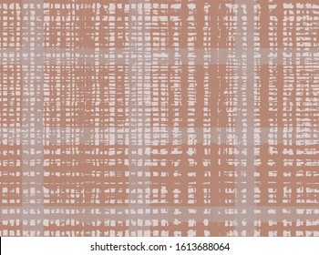 Plaid vector  check patten in cuban sand cream and pale beige . Modern vintage effect fabric texture print design for carpet, rug, flooring, fabric,  scarf, jacket digital or weaving pattern