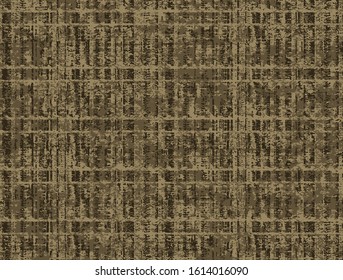 Plaid vector  check patten in gold, mustard, brown and pale beige . Modern vintage effect fabric texture print design for carpet, rug, flooring, fabric,  scarf, jacket digital or weaving pattern