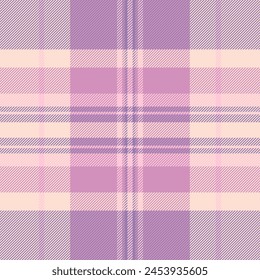 Plaid vector fabric of texture background check with a seamless textile pattern tartan in light and pastel colors.
