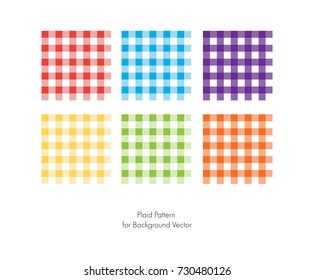 Plaid Vector Pattern for Background