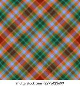 Plaid vector pattern. Tartan texture seamless. Fabric textile check background in turquoise and dark colors.