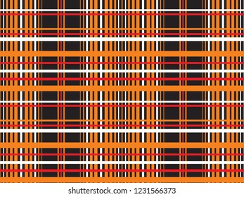 Plaid vector seamless pattern, lumberjack and tartan design