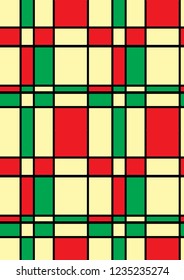 Plaid vector seamless pattern, lumberjack and tartan design