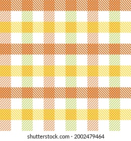 plaid vector Use straight lines to create a square fabric pattern. autumn festival seamless background