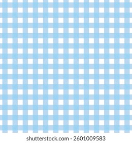 Plaid vichy pattern light blue