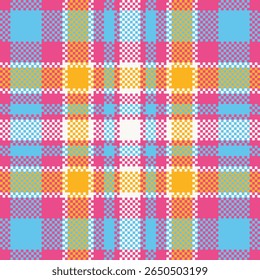 Plaids Pattern Seamless. Checker Pattern Seamless Tartan Illustration Vector Set for Scarf, Blanket, Other Modern Spring Summer Autumn Winter Holiday Fabric Print.