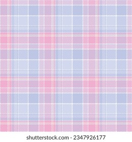 Plaid Muster Nahtlos. Prüfmuster-Vorlage für Design-Ornament. Nahtlose Stoffstruktur.
