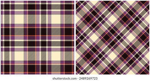 Plaids Pattern Seamless. Checker Pattern Traditional Scottish Woven Fabric. Lumberjack Shirt Flannel Textile. Pattern Tile Swatch Included.