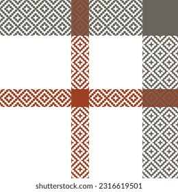 Plaid Muster Nahtlos. Scottish Plaid, Seamless Tartan Illustration Vector Set für Scarf, Blanket, andere moderne Frühjahrsferien Herbst Winter Holiday Fabric Print.