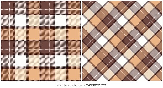 Plaids Pattern Seamless. Tartan Plaid Vector Seamless Pattern. Seamless Tartan Illustration Vector Set for Scarf, Blanket, Other Modern Spring Summer Autumn Winter Holiday Fabric Print.