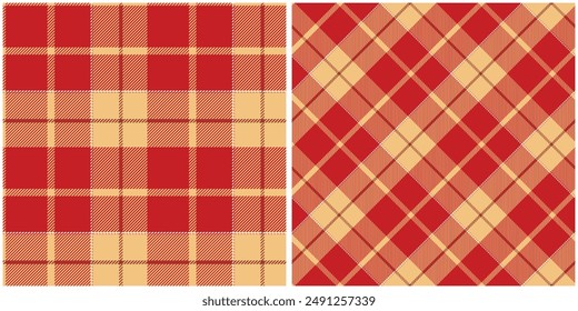 Plaids Pattern Seamless. Tartan Seamless Pattern Traditional Scottish Woven Fabric. Lumberjack Shirt Flannel Textile. Pattern Tile Swatch Included.
