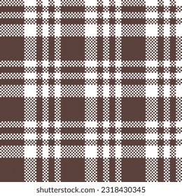 Plaids Pattern Seamless. Traditional Scottish Checkered Background. Traditional Scottish Woven Fabric. Lumberjack Shirt Flannel Textile. Pattern Tile Swatch Included.
