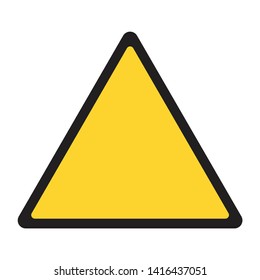 plain attention risk triangle yellow and black