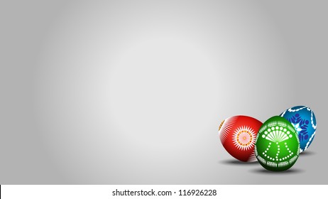 Plain background for posters, postcards or anything else with Easter Eggs