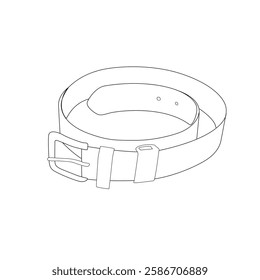 A plain belt design in vector.