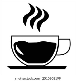Taza de café blanco y negro liso