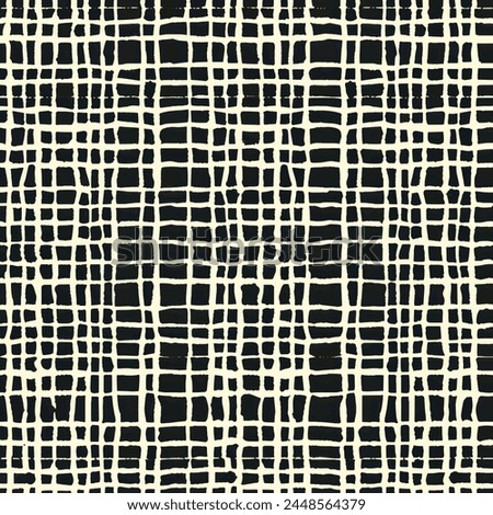 Plain Black White Grey BW Gingham Scott Tartan Plaid Buffalo Check Tile Stripe ,Subtle halftone patern. Geometric texture. Faded design for prints. 