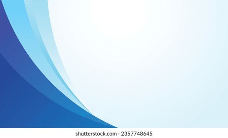 Plain Blue Wavy Background for Wallpaper, Banner, Poster, Flyer, Powerpoint and Presentation