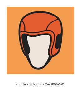 Plain Boxing Headgear Sketches with Padded and Open Face Designs