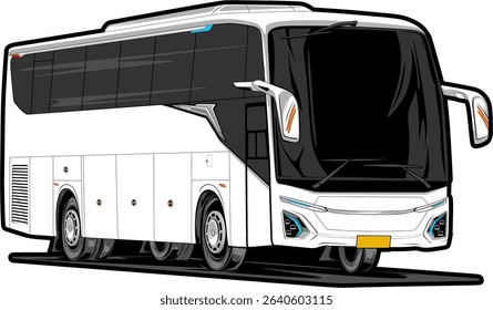 plain bus vehicle vector good quality