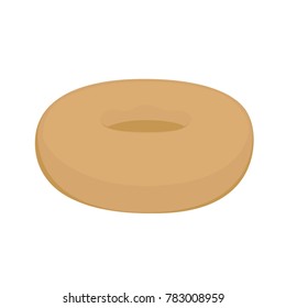 Plain Cake Donut Vector Art.  Other Flavors And Matching Foods Also Available. Transparent Background In Vector File.