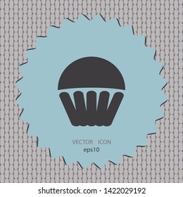 plain cake, vector icon, web design element