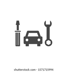 PLain car silhouette vector icon. Driving logo. vector icon image of vehicle vector icon . Front view of transport vector icon.