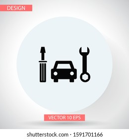 PLain car silhouette vector icon. Driving logo. vector icon image of vehicle vector icon . Front view of transport vector icon.