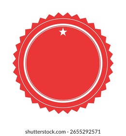 Einfaches kreisförmiges Badge-Symbol ohne Symbole