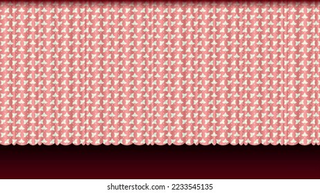 plain color patterned fabric curtain background	