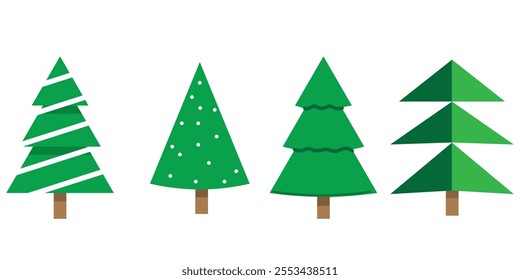 plain crismas tree icon design for your company. christmas tree icon sign marker - vector. 333