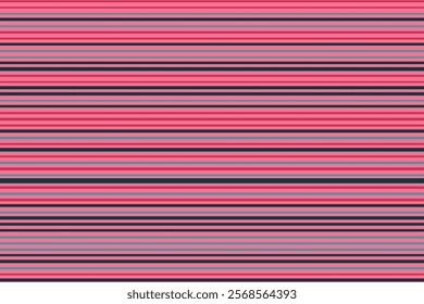 Plain design horizontal stripe vector seamless background. Straight lines surface texture pattern. Fabric print multicolor lines design. Stripes gift wrapper. Decorative print.