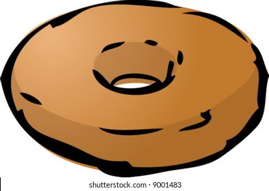 Dibujo dibujado a mano con ilustraciones de postre de donut liso