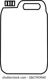 plain gasoline can illustration icon, applications