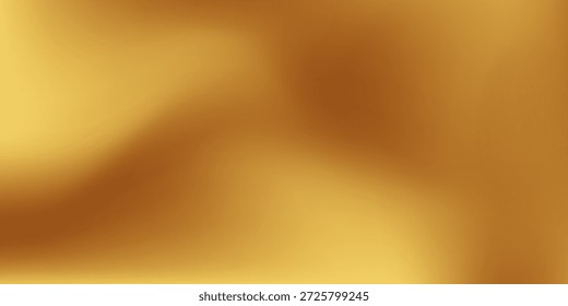 Fondo de oro liso, gradaciones de marrón claro y oscuro para Imágenes de productos o texto publicitario. Ilustración vectorial.     