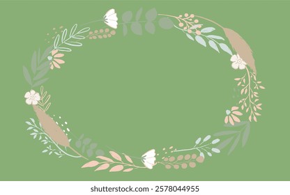 plain green sage color Holiday concept. Template for background, banner, card, poster, t-shirt with text inscription