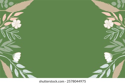 plain green sage color Holiday concept. Template for background, banner, card, poster, t-shirt with text inscription