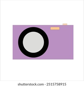 plain image of a light purple camera