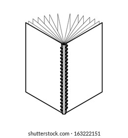 A plain isometric spiral-bound book ready for you to place your designs on. Square-back spiral binding.
