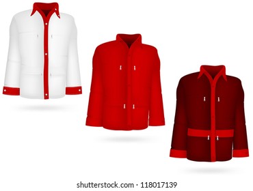 Plain long sleeve jacket template.