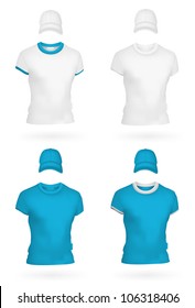 Plain men's t-shirt template.