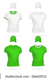 Plain men's t-shirt template.