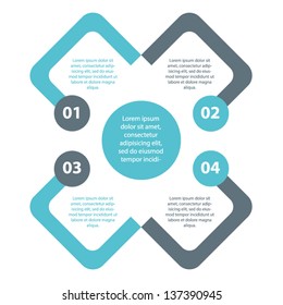 Plain minimal simple infographics vector EPS10