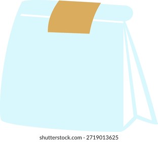 Saco de plástico plano Ilustração plana