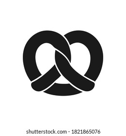 Plain pretzel simple vector icon design