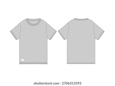 Modelo de vetor de camisa de manga curta simples