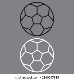 plain simple minimal soccer ball symbol and logo